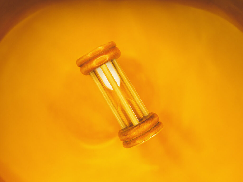 Photo of a sand timer
